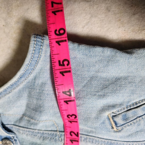 Cat & Jack jean denim vest jacket sz L - Picture 5 of 6